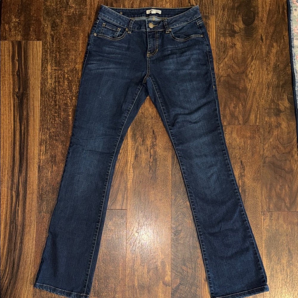 CAbi Dark Blue Straight Leg Jeans - Picture 1 of 3